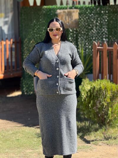 Lorven Gri Triko Takım