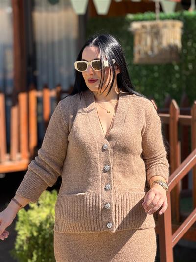 Lorven Kahverengi Triko Takım