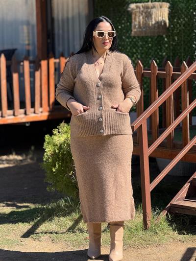 Lorven Kahverengi Triko Takım