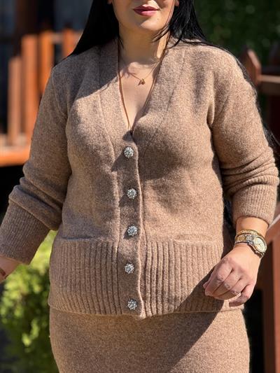 Lorven Kahverengi Triko Takım