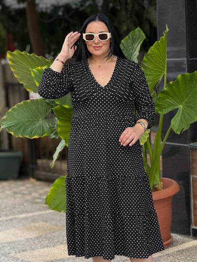 Lunetta Puantiyeli Elbise