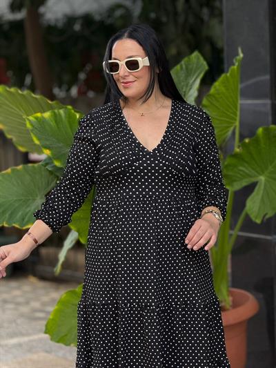 Lunetta Puantiyeli Elbise