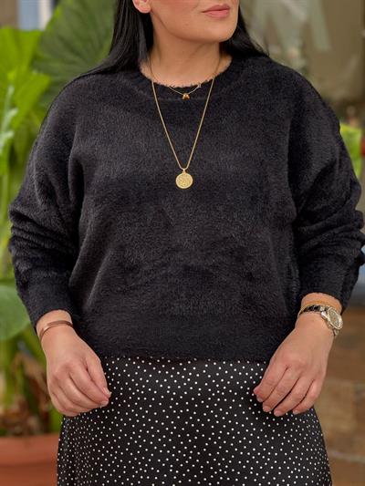 Lureza Siyah Triko Kazak