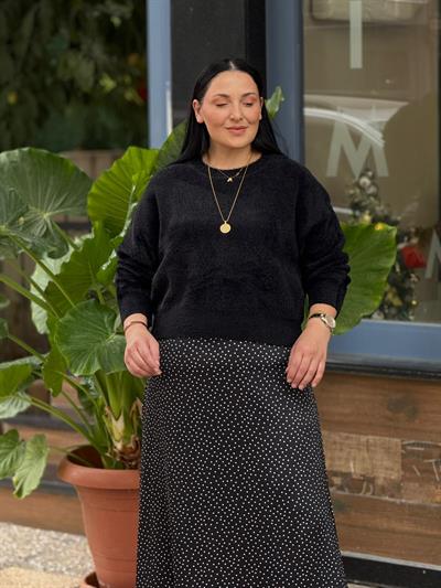 Lureza Siyah Triko Kazak