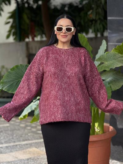 Maroon Bordo Oversize Kazak