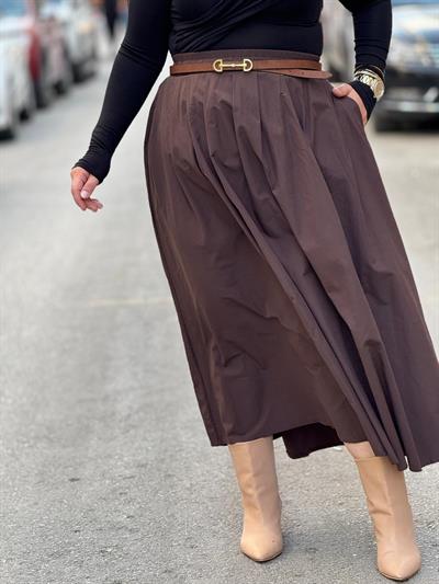 Marvella Kahverengi Etek