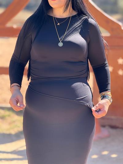 Maryvayn Siyah Saten Takım