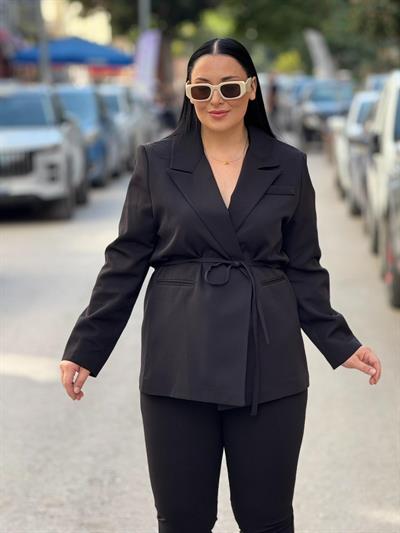 Merlune Siyah Blazer Ceket