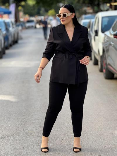 Merlune Siyah Blazer Ceket