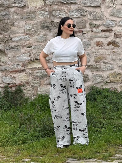 Mickey Baskı Gri Eşofman