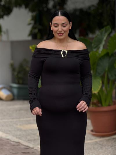 Miravel Siyah Elbise 