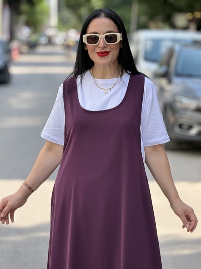 MIRELLE Salopet Elbise Mürdüm 