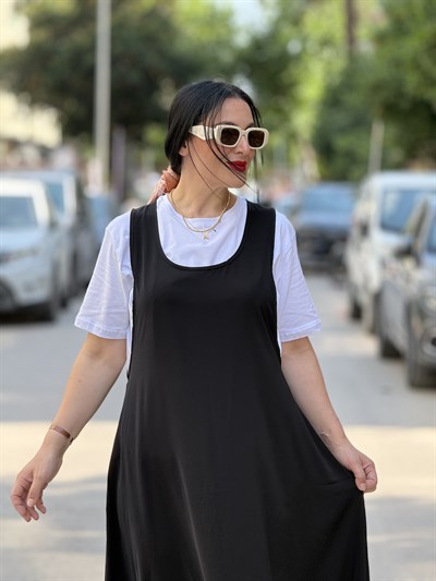 MIRELLE Salopet Elbise Siyah 