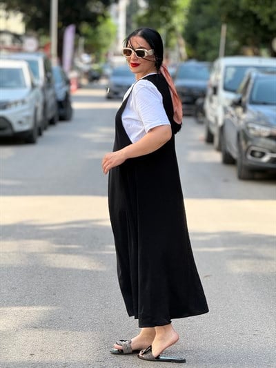 MIRELLE Salopet Elbise Siyah 