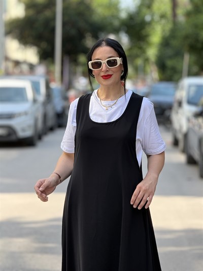 MIRELLE Salopet Elbise Siyah 
