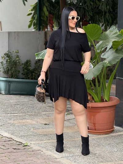 Modern Form Siyah İkili Takım