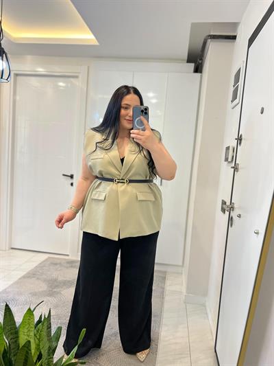 Modern Luxe Yeşil Yelek
