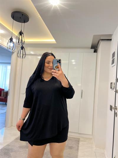 NRD ASİMETRİK SİYAH BLUZ 