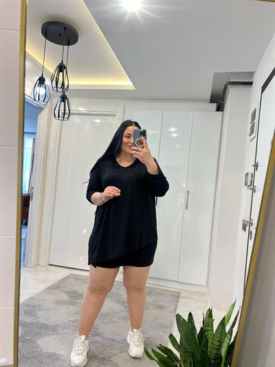 NRD ASİMETRİK SİYAH BLUZ 