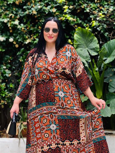 NRD KAHVE VİSCON ELBİSE