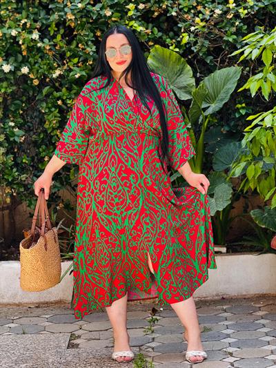 NRD YEŞİL VİSCON ELBİSE