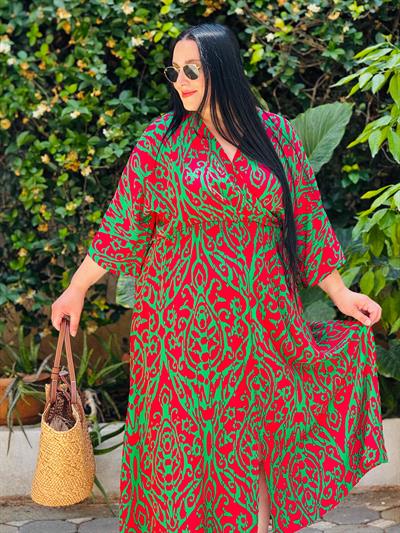 NRD YEŞİL VİSCON ELBİSE