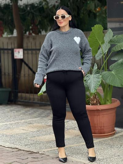 Ravon Siyah Fit Pantolon