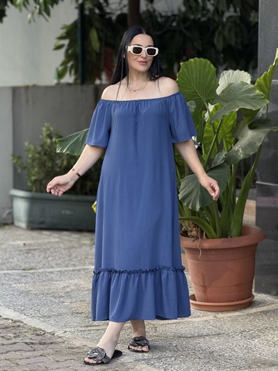 ROSALIA Elbise İndigo Mavi 
