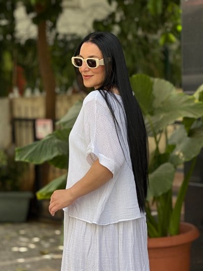 RUBY BREEZE Elbise Beyaz