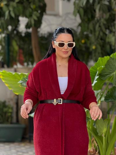 Selvane Bordo Hırka