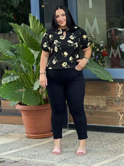 SİYAH ESNEK DENİM PANTOLON