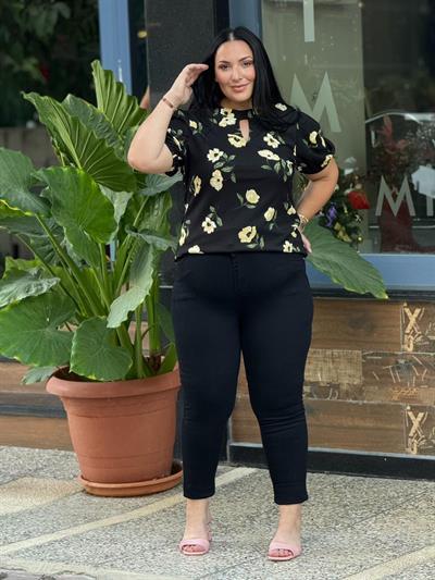 SİYAH ESNEK DENİM PANTOLON