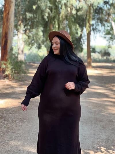 SİYAH TRİKO ELBİSE