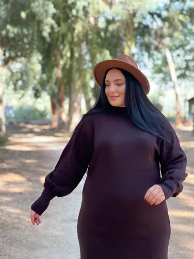 SİYAH TRİKO ELBİSE