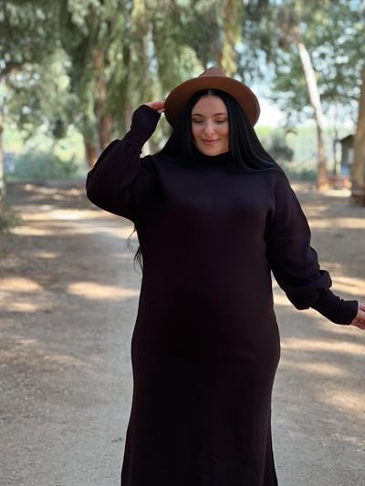 SİYAH TRİKO ELBİSE