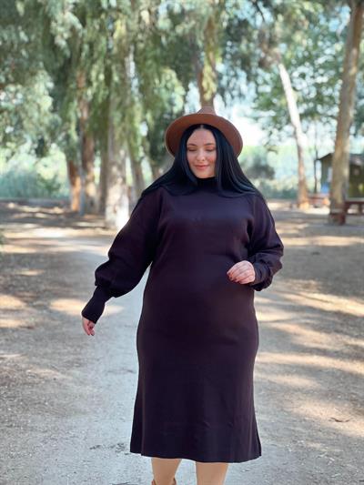 SİYAH TRİKO ELBİSE