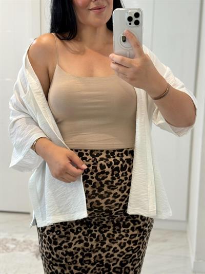 SPAGETTI ASKI KREM CROP