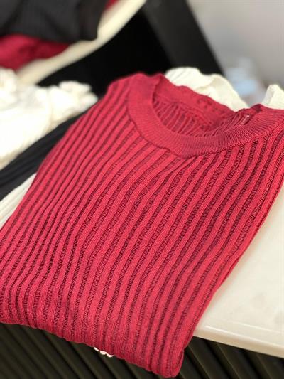 TRANSPARAN BORDO BLUZ 