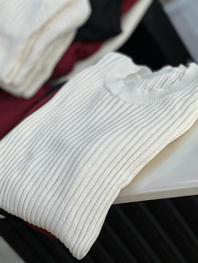 TRANSPARAN KREM BLUZ 