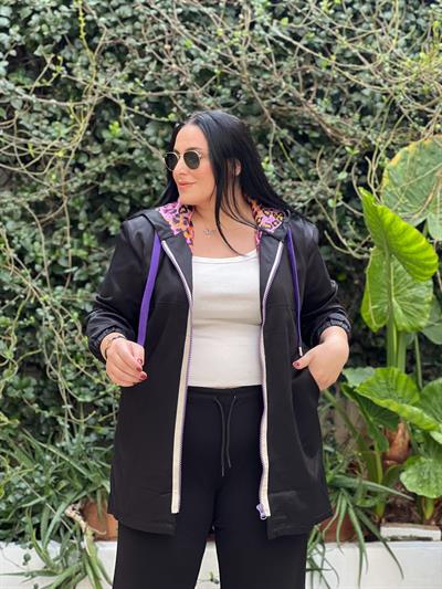 TREND LEOPAR DETAYLI YAĞMURLUK