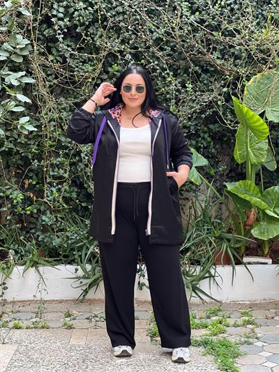 TREND LEOPAR DETAYLI YAĞMURLUK