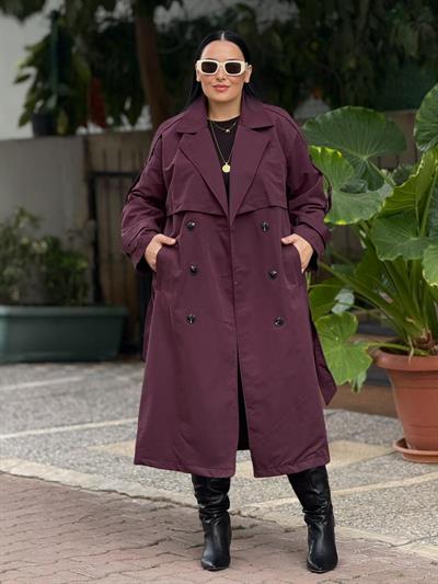 Eclipse Bordo Trenç Ceket.