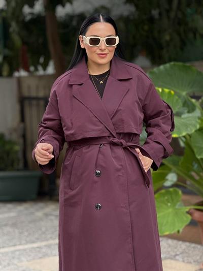 Eclipse Bordo Trenç Ceket.