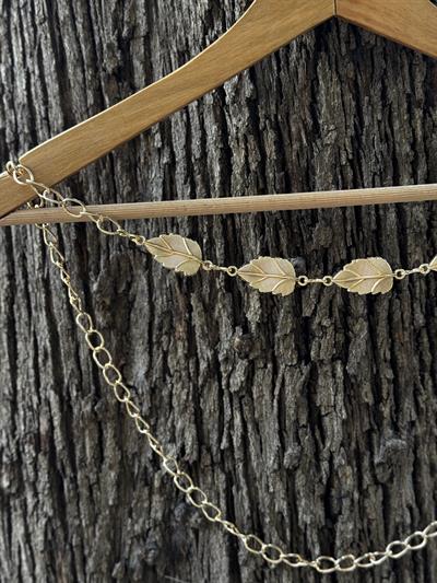 Yaprak Gold Zincir Kemer