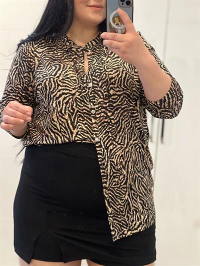 YD LEOPAR ZEBRA GÖMLEK 
