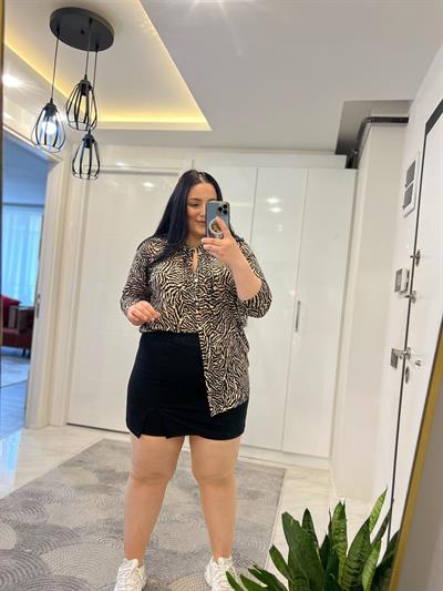 YD LEOPAR ZEBRA GÖMLEK 