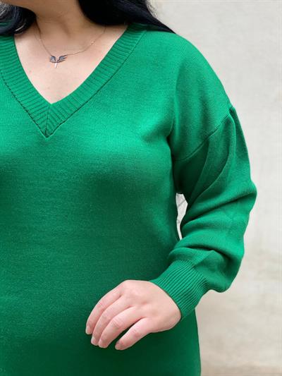  YEŞİL TRİKO ELBİSE 