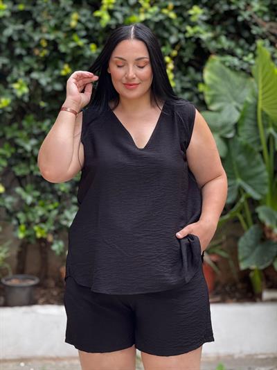 ZESS ŞORLU TAKIM SİYAH 