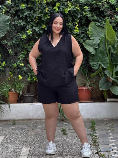 ZESS ŞORLU TAKIM SİYAH 