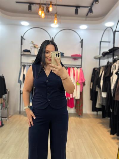 ZOYA LACİVERT YELEK